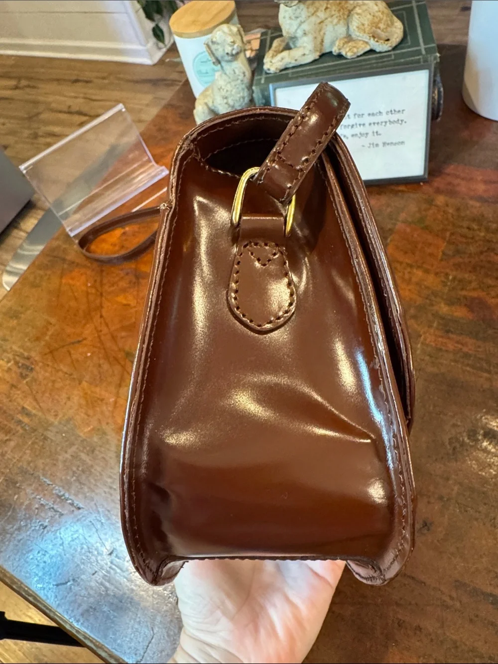 Etienne Aigner sleek brown
